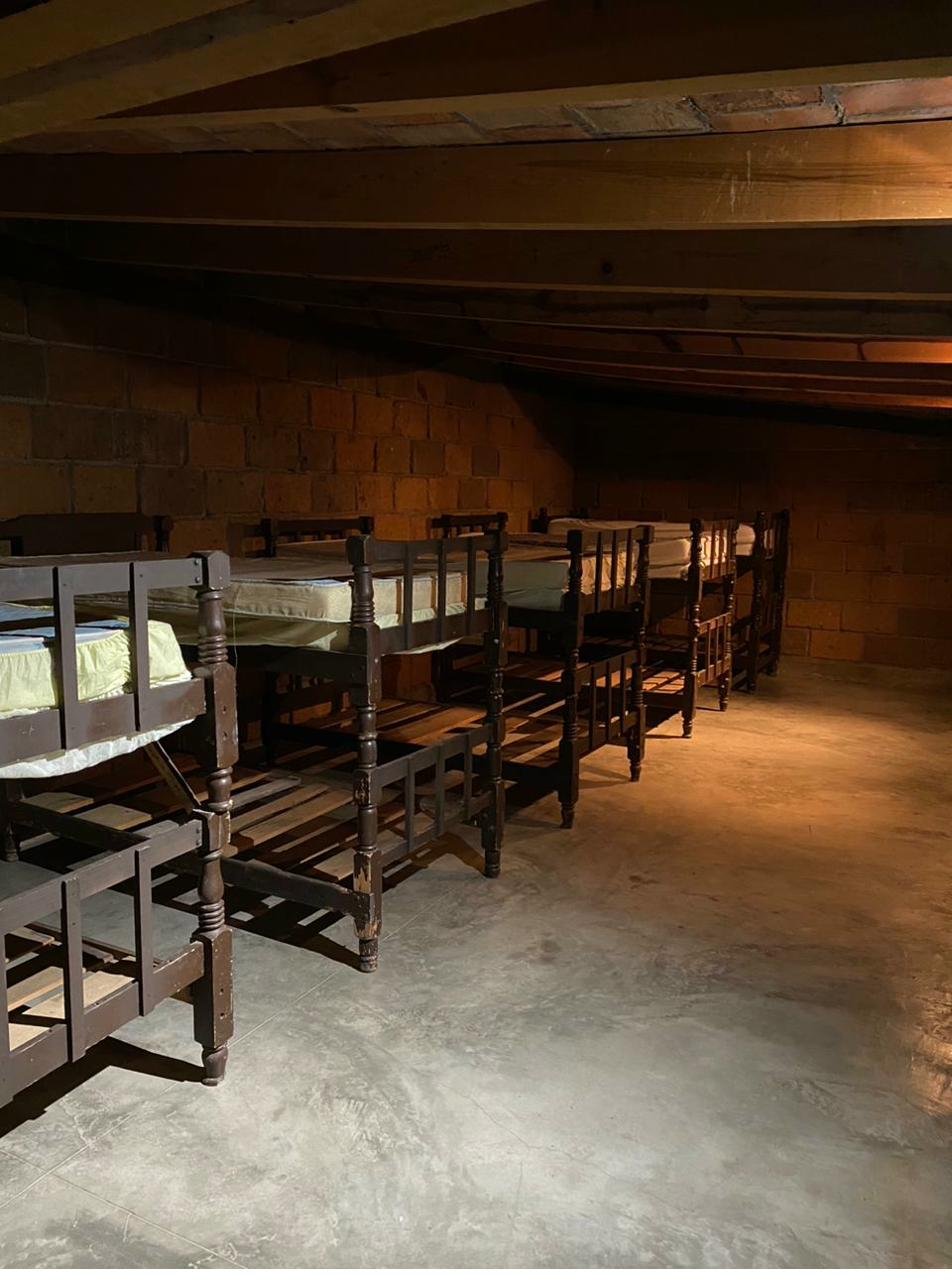 Interior de las cabañas